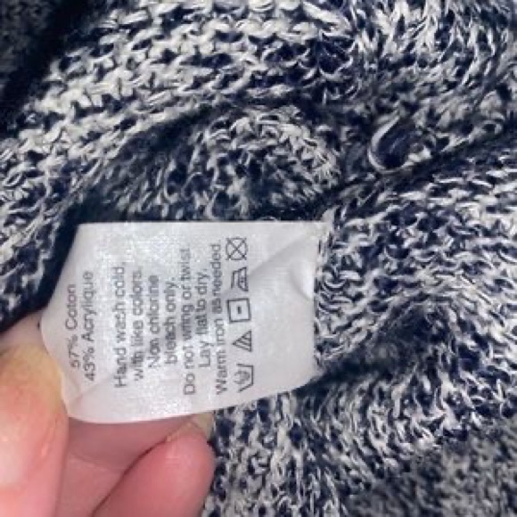 Madewell Sweater - Blue Marled Mock
Neck Pullover, sz xs - Picture 6 of 9